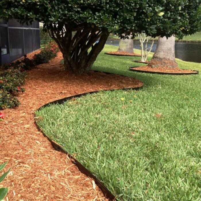 Cortenstalen borderrand recht 10cm 150cm - Afbeelding 2