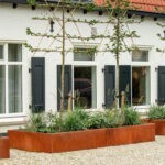 Cortenstalen plantenbak 250x60x60